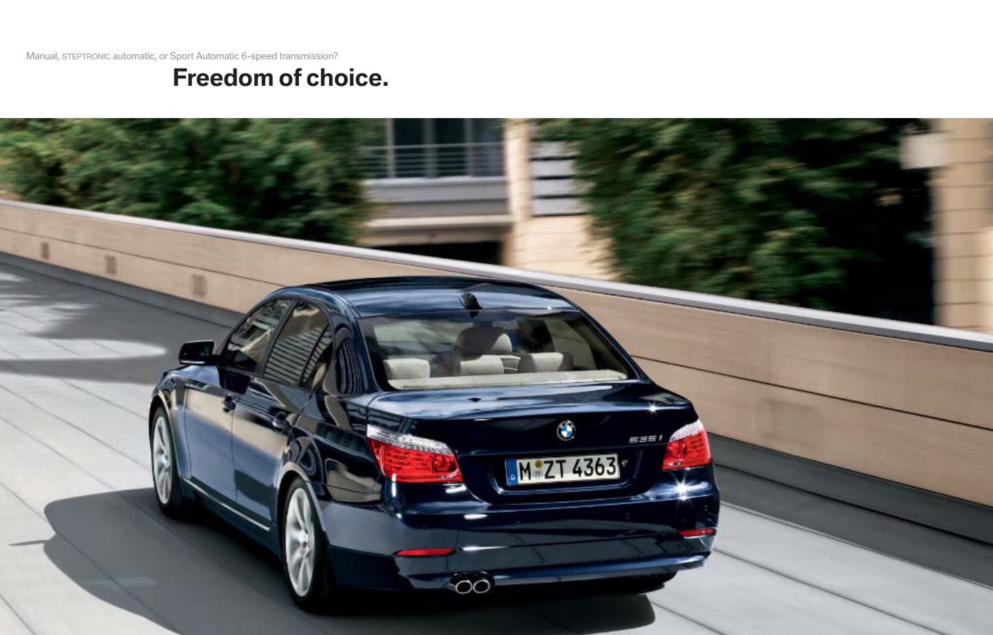 2008 BMW 5-Series Brochure Page 18